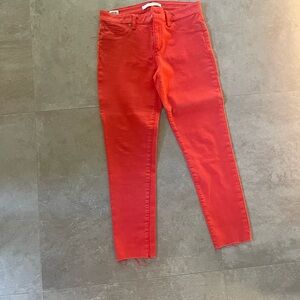 Joe's Jeans Women's Skinny Jeans in Bright Red/Coral